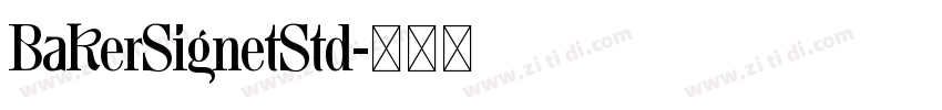 BakerSignetStd字体转换