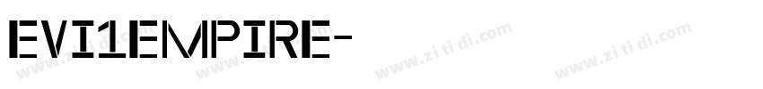 Evi1Empire字体转换