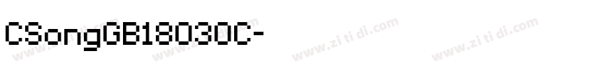 CSongGB18030C字体转换
