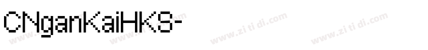 CNganKaiHKS字体转换