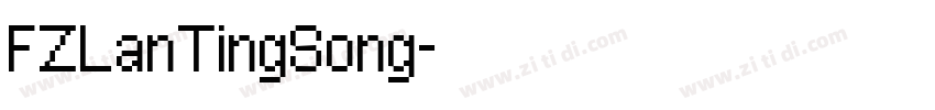 FZLanTingSong字体转换