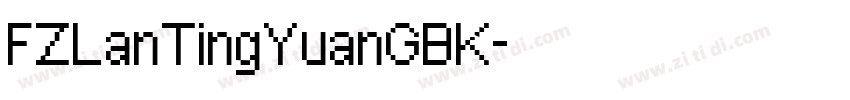 FZLanTingYuanGBK字体转换