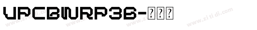 UpcBwrP36字体转换