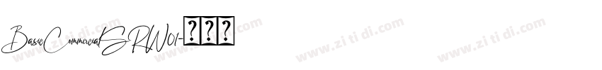 BasicCommercialSRW01字体转换