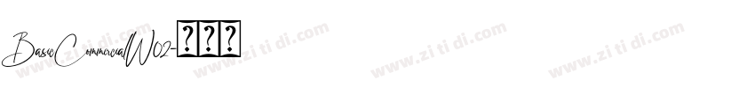 BasicCommercialW02字体转换
