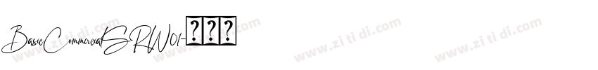 BasicCommercialSRW01字体转换