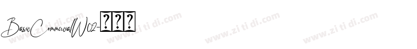 BasicCommercialW02字体转换
