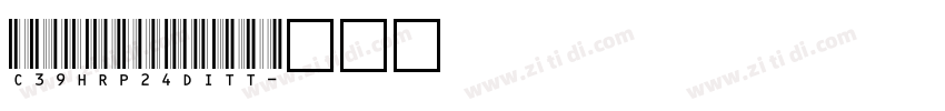 C39HRP24DITT字体转换