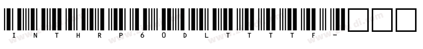 IntHrP60DlTtTTF字体转换
