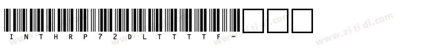 IntHrP72DlTtTTF字体转换