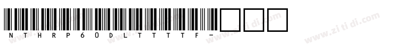ntHrP60DlTtTTF字体转换