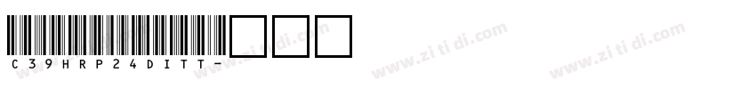 C39HRP24DITT字体转换