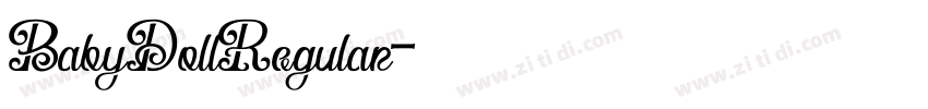 BabyDollRegular字体转换