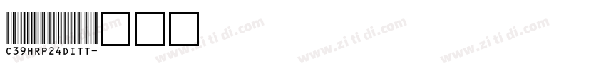 C39HRP24DITT字体转换