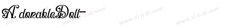 AdorableDoll字体转换