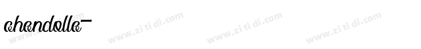 chendolle字体转换