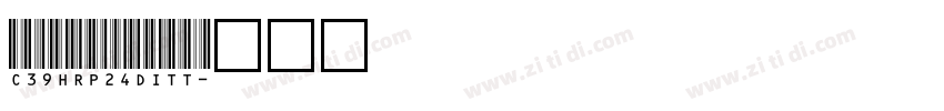 C39HRP24DITT字体转换