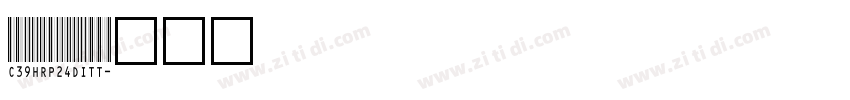 C39HRP24DITT字体转换