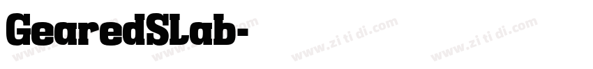 GearedSlab字体转换