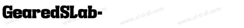 GearedSlab字体转换