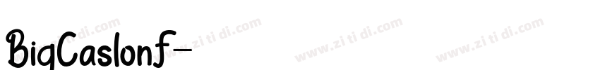 BigCaslonF字体转换