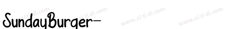 SundayBurger字体转换