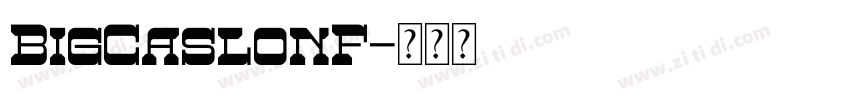 BigCaslonF字体转换