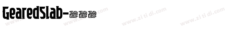 GearedSlab字体转换