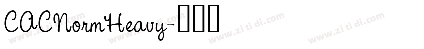 CACNormHeavy字体转换