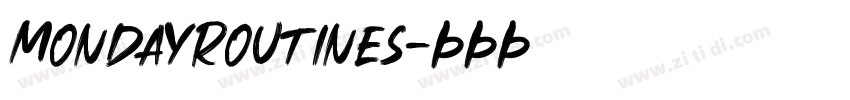 MondayRoutines字体转换