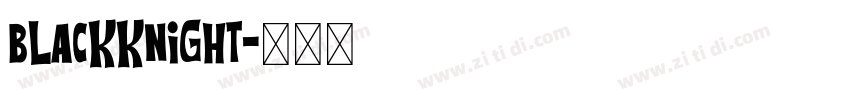 blackknight字体转换