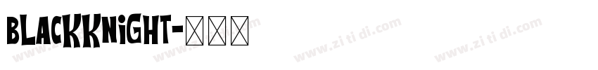 blackknight字体转换