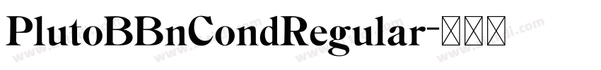 PlutoBBnCondRegular字体转换