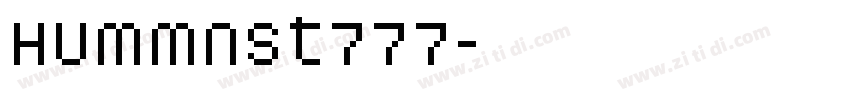HUmmnst777字体转换