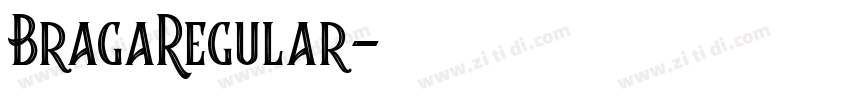 BragaRegular字体转换