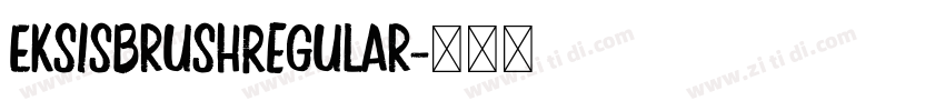 EksisBrushRegular字体转换