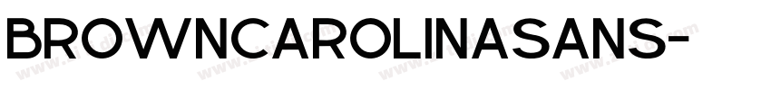 BrownCarolinaSans字体转换
