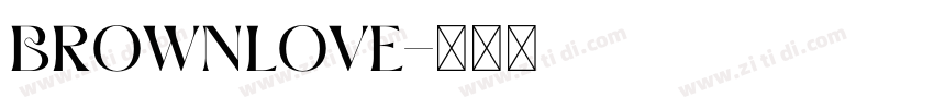 BrownLove字体转换