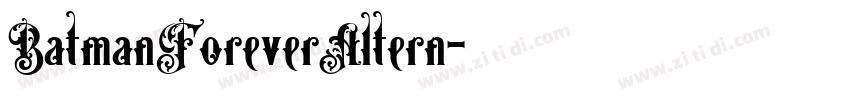 BatmanForeverAltern字体转换