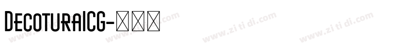 DecoturaICG字体转换