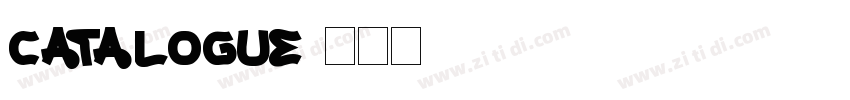 Catalogue字体转换