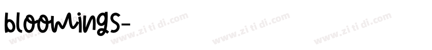 bloomings字体转换