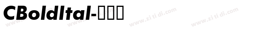 CBoldItal字体转换