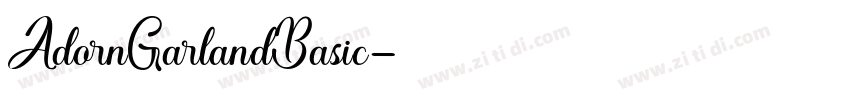 AdornGarlandBasic字体转换