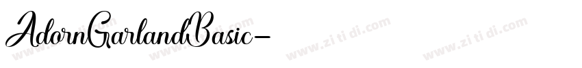 AdornGarlandBasic字体转换