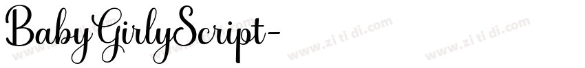 BabyGirlyScript字体转换