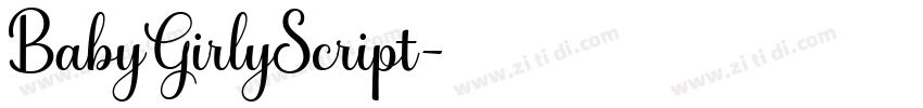BabyGirlyScript字体转换