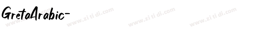 GretaArabic字体转换