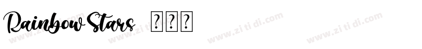 RainbowStars字体转换