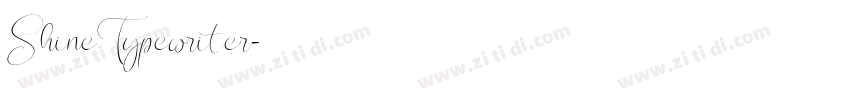ShineTypewriter字体转换